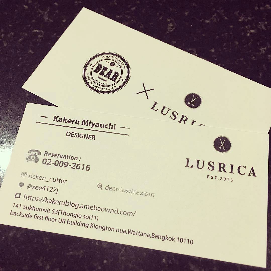 #EzRepost @ricken_cutter 
名刺作ってもらったのきたで！
ありがとうございます(^^)
Please see him @lusrica_salon 🙂 Tel